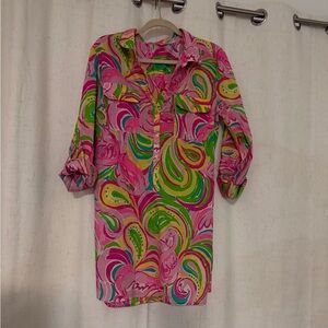 Lilly Pulitzer Flamingo Print Captiva / Coverup